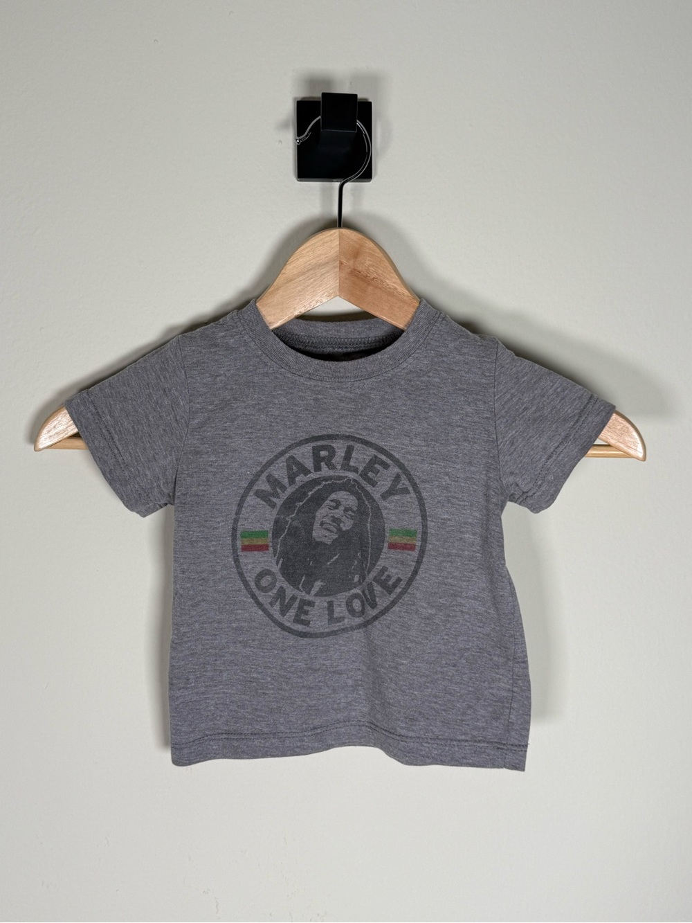 Kids Grey Bob Marley 'One Love' Graphic Tee